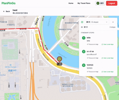 PlanPinGo Demo
